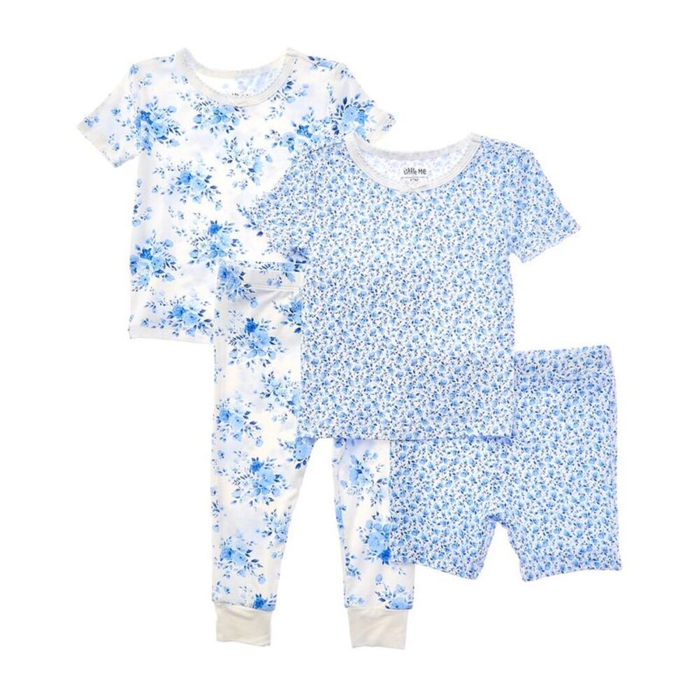 Little Me 4Pc Blue Garden 4Pc Pj